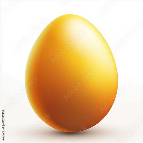 Easter egg isolated on a white background.