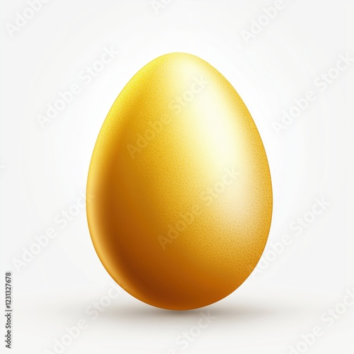 Easter egg isolated on a white background.