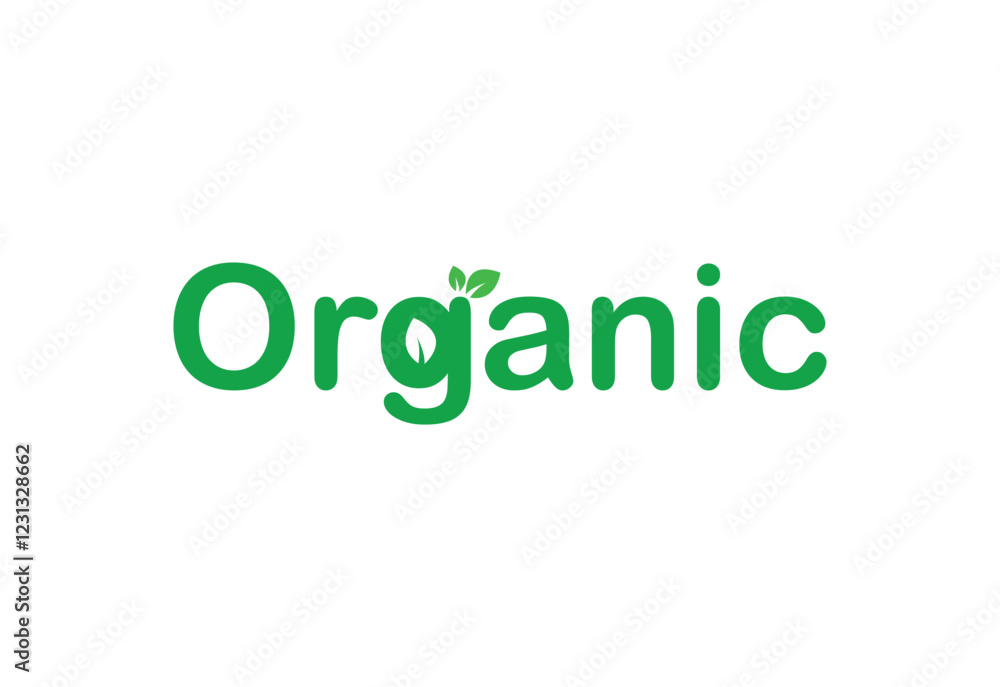 Creative Organic Text design, Vector design Concept Creative Organic Text design, Vector design Concept