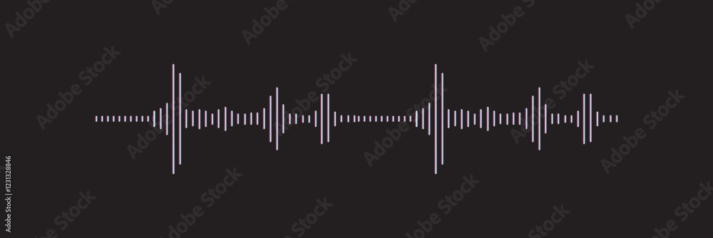 Set of radio Wave icon. Monochrome simple sound wave on transparent background. Vector sound wave icon. Music player sound bar. Record interface. Equalizer icon with soundwave line. used for mobile Set of radio Wave icon. Monochrome simple sound wave on transparent background. Vector sound wave icon. Music player sound bar. Record interface. Equalizer icon with soundwave line. used for mobile
