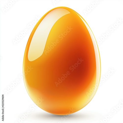 Easter egg isolated on a white background.