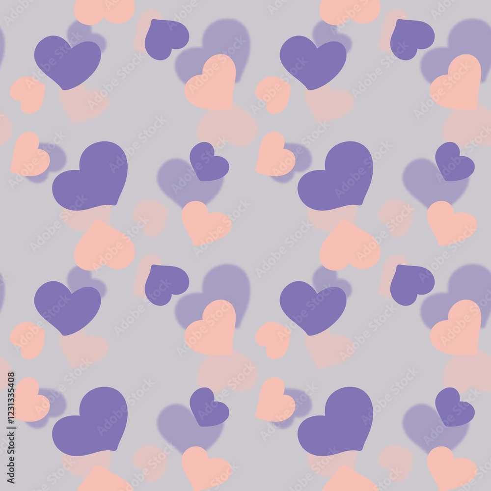 Blurred background with heart pattern Blurred background with heart pattern