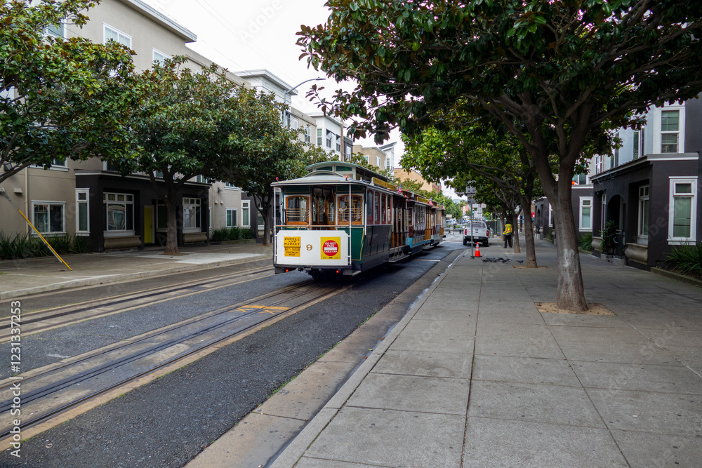 Obraz premium Cable car of San Fransicso