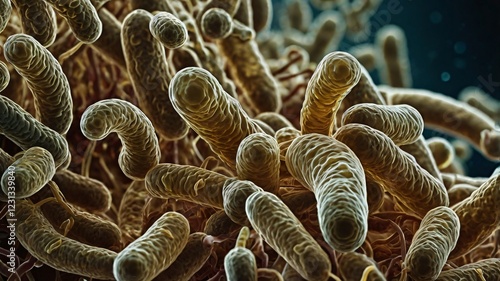 Syphilis Bacteria (Treponema pallidum) Under High Magnification photo