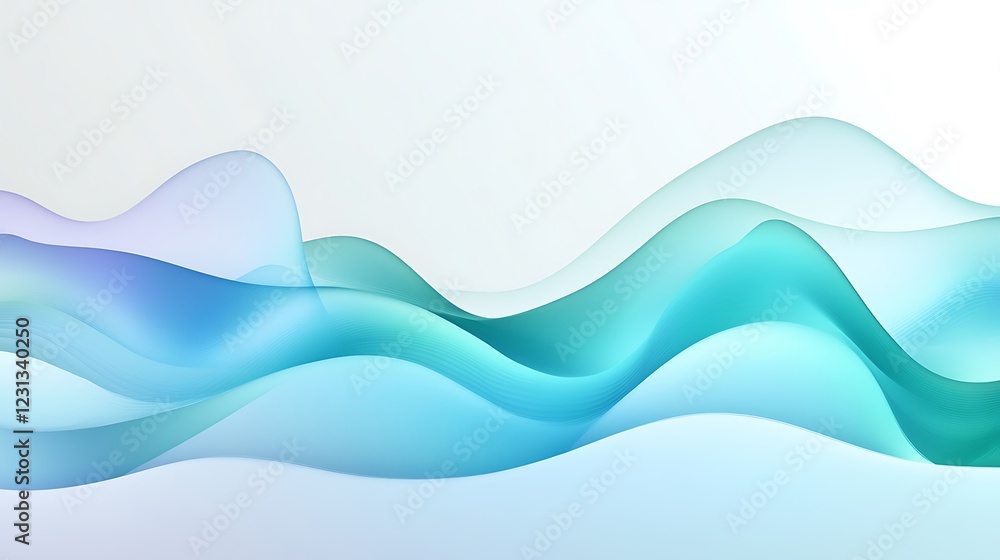 Fototapeta premium Abstract flowing waves background