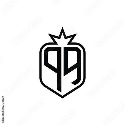 QQ monogram logo design letter text name symbol monochrome logotype alphabet character simple logo