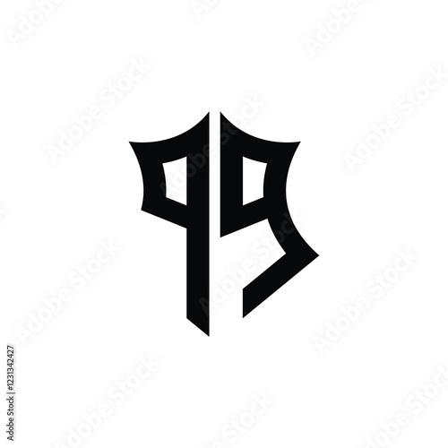 QQ monogram logo design letter text name symbol monochrome logotype alphabet character simple logo