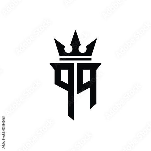 QQ monogram logo design letter text name symbol monochrome logotype alphabet character simple logo