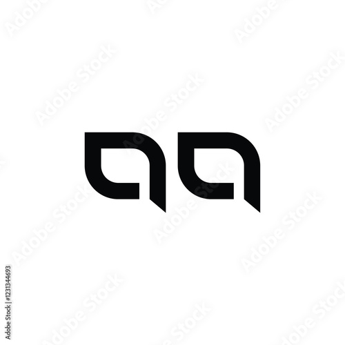 QQ monogram logo design letter text name symbol monochrome logotype alphabet character simple logo