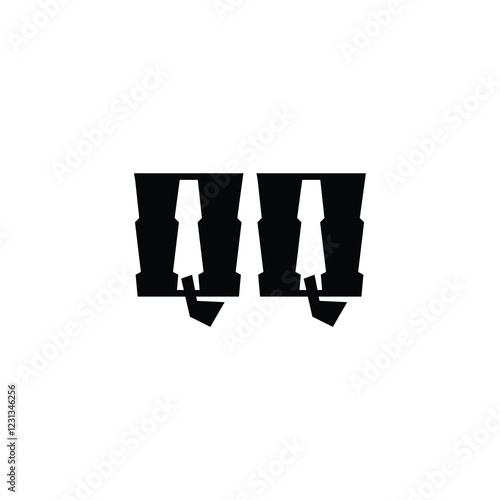 QQ monogram logo design letter text name symbol monochrome logotype alphabet character simple logo