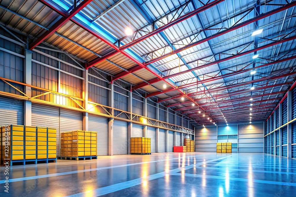 Commercial Warehouse with Ample Storage Space and Modern Interior Commercial Warehouse with Ample Storage Space and Modern Interior