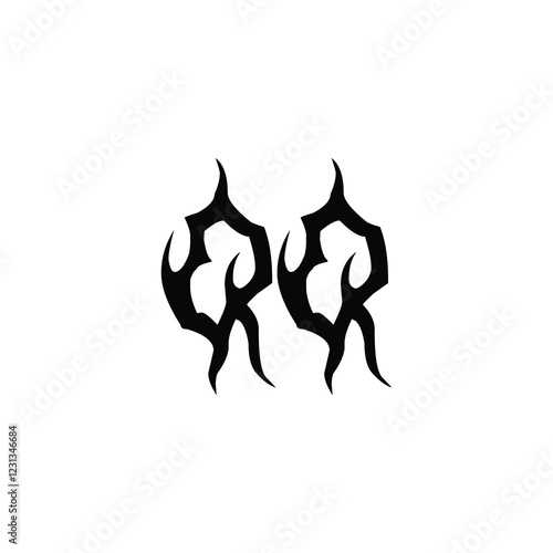 QQ monogram logo design letter text name symbol monochrome logotype alphabet character simple logo