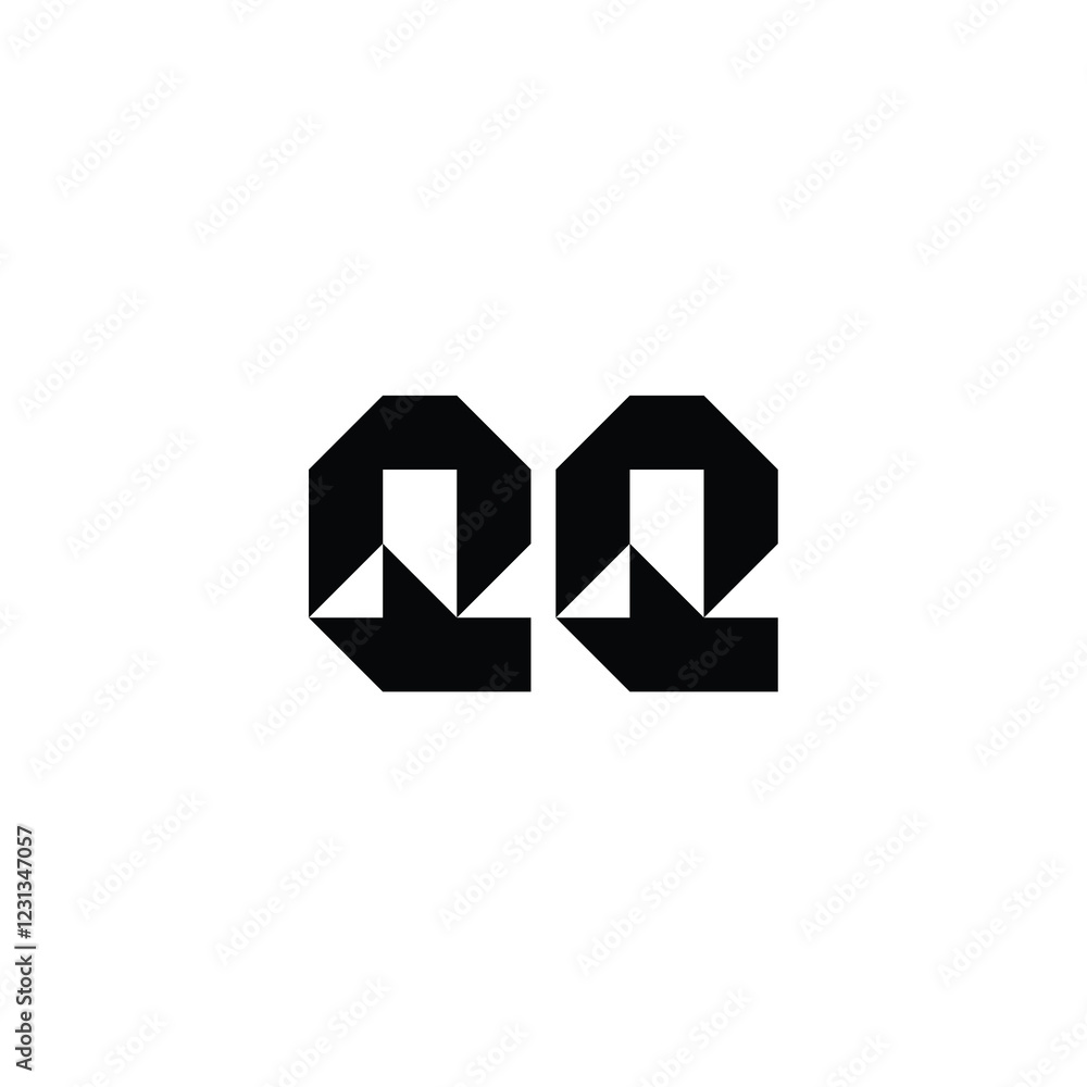 QQ monogram logo design letter text name symbol monochrome logotype alphabet character simple logo QQ monogram logo design letter text name symbol monochrome logotype alphabet character simple logo