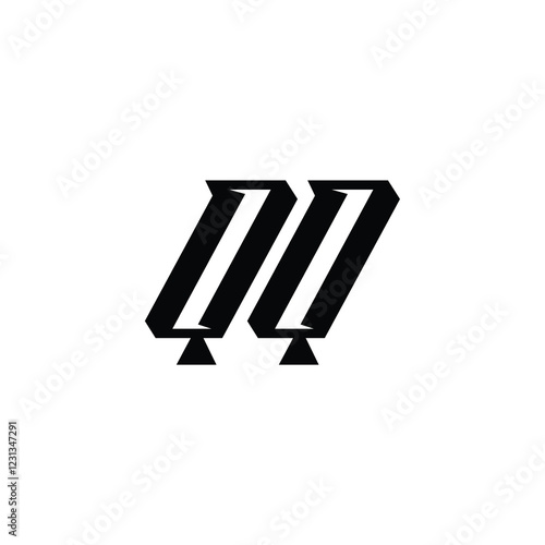 QQ monogram logo design letter text name symbol monochrome logotype alphabet character simple logo
