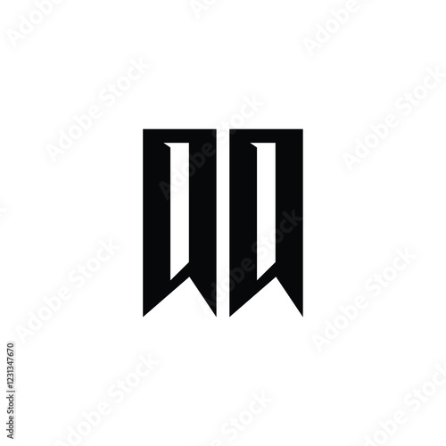 QQ monogram logo design letter text name symbol monochrome logotype alphabet character simple logo