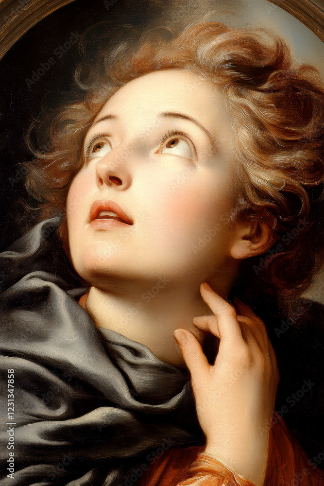 Portrait of Saint Magdalene. AI generative. Portrait of Saint Magdalene. AI generative.