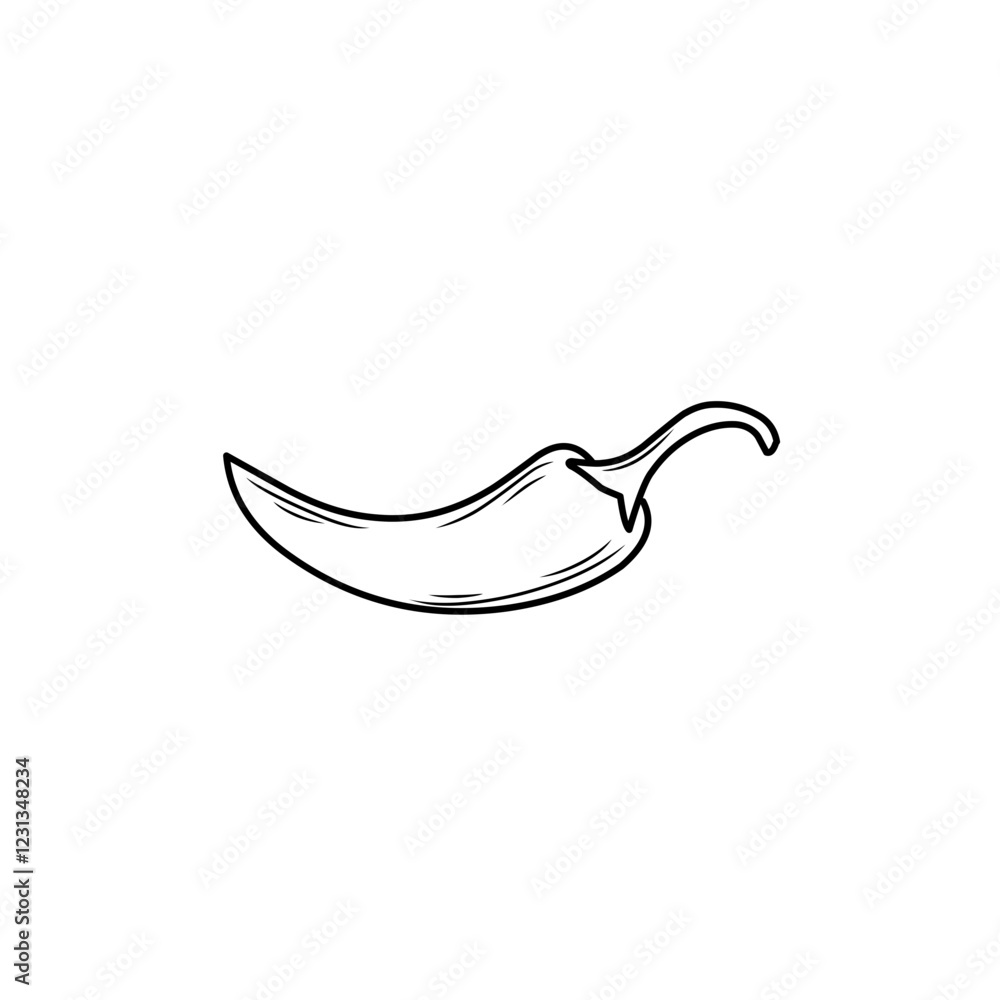 chili line sketch chili line sketch