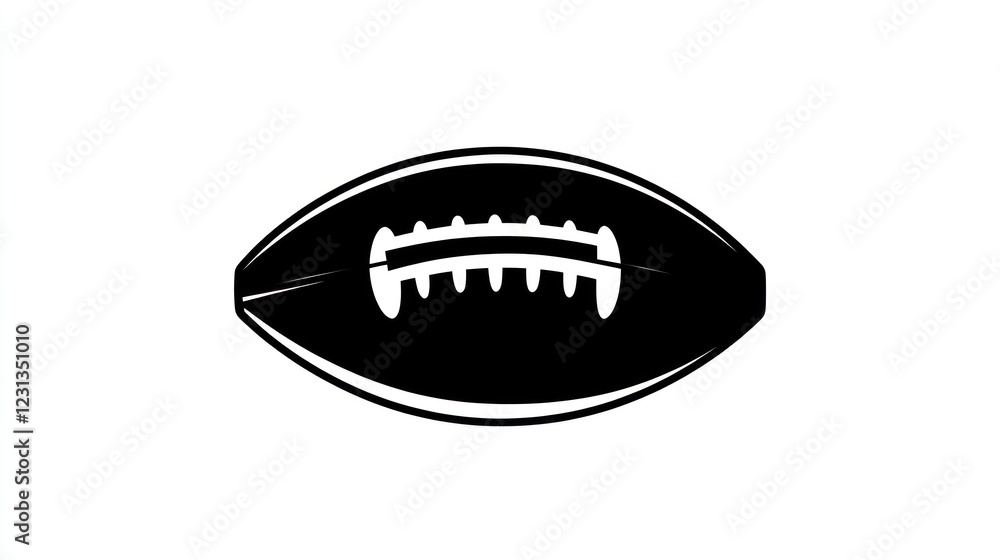 American Football Icon, Sport, Game, White Background, Graphic American Football Icon, Sport, Game, White Background, Graphic