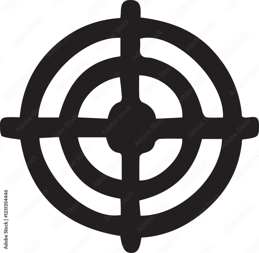 Gun Shot Board vector icon , Black silhouette Gun shot Board Gun Shot Board vector icon , Black silhouette Gun shot Board
