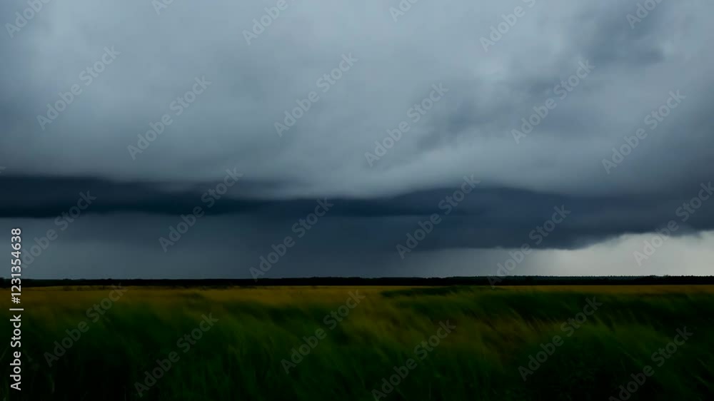 Storm Clouds Rolling Over Vast Field | Moody Weather Footage in 4K Storm Clouds Rolling Over Vast Field | Moody Weather Footage in 4K