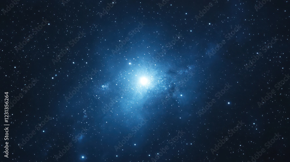 Fototapeta premium Bright star nebula cosmic space background