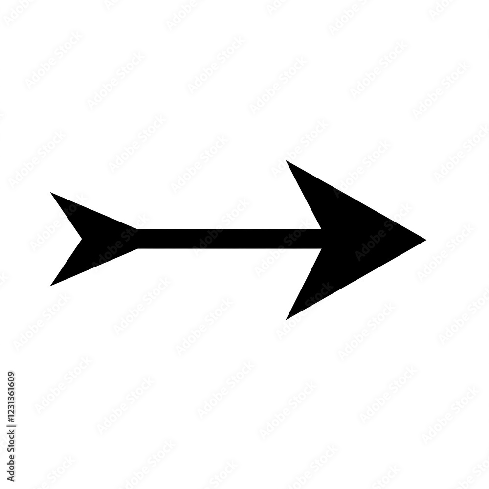 black arrow icon on white background black arrow icon on white background