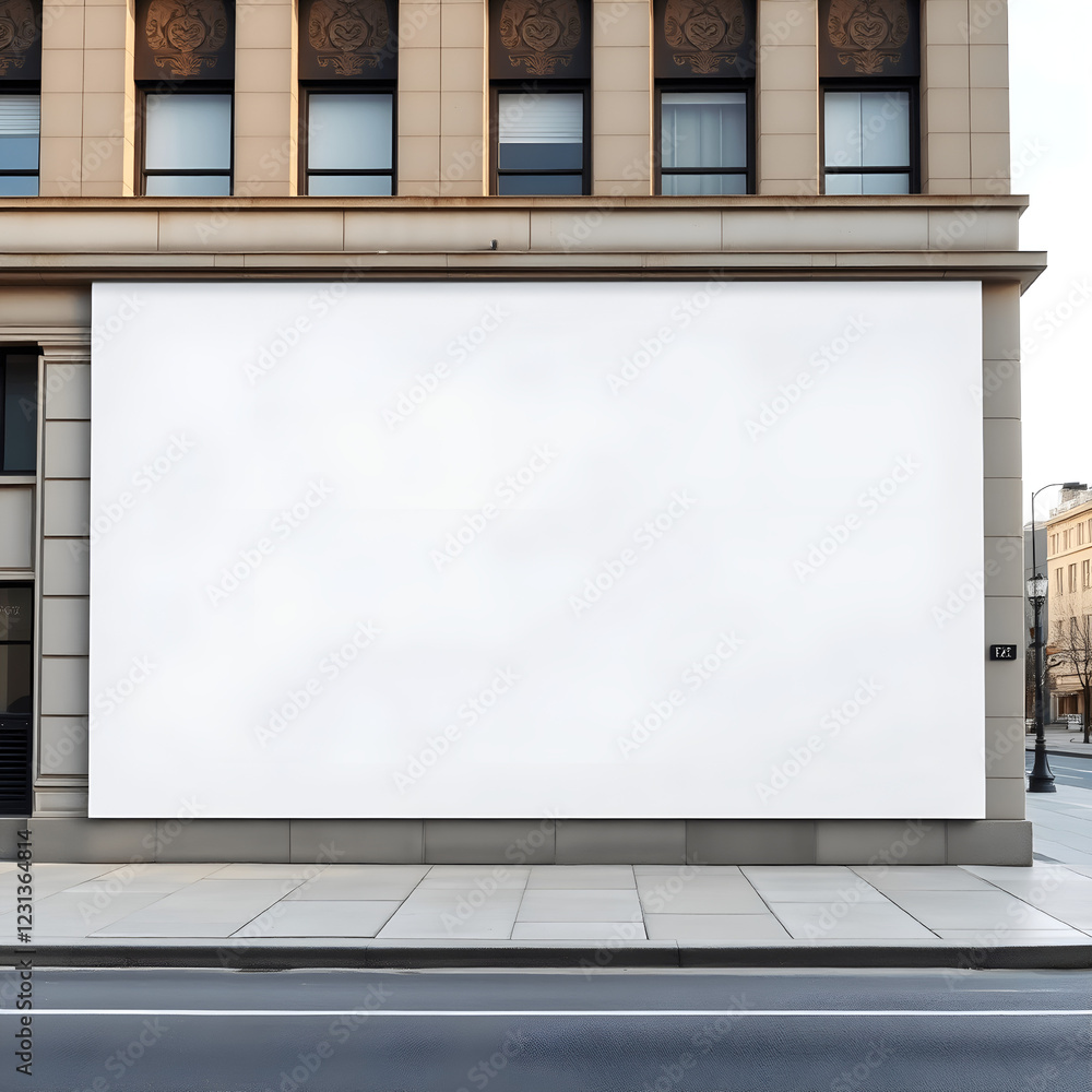 Mockup billboard on the wall Mockup billboard on the wall