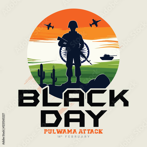 Remember our heroes of the Pulwama Attack tribute a black day in India Social Media Post banner
