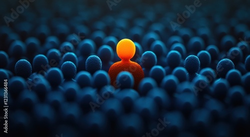 Individuality in a Crowd and Leadership Selection