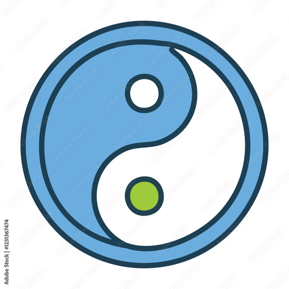 Yin Yang Balance Icon - Vector Design Yin Yang Balance Icon - Vector Design