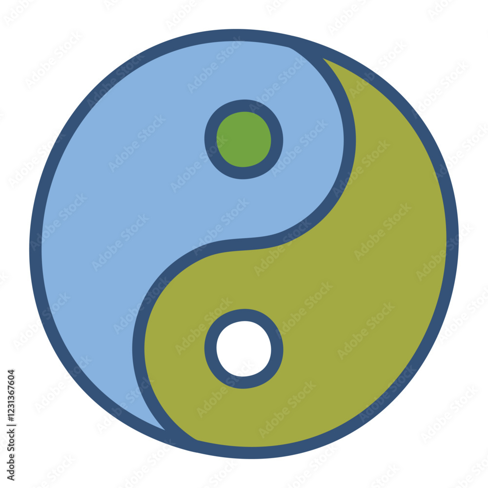 Yin Yang Balance Icon - Vector Design Yin Yang Balance Icon - Vector Design
