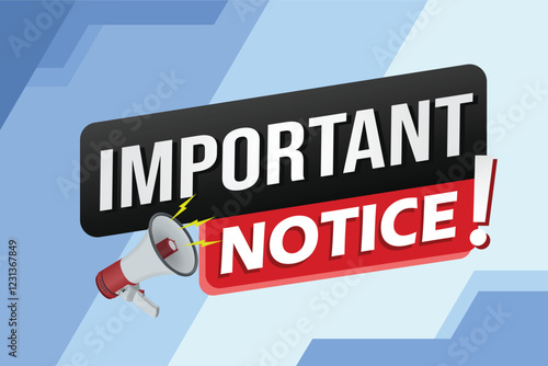 important announcement poster banner graphic mega phone design icon logo sign symbol social media website

