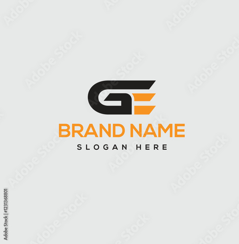 How to Design a Unique "GE" Letter Logo
