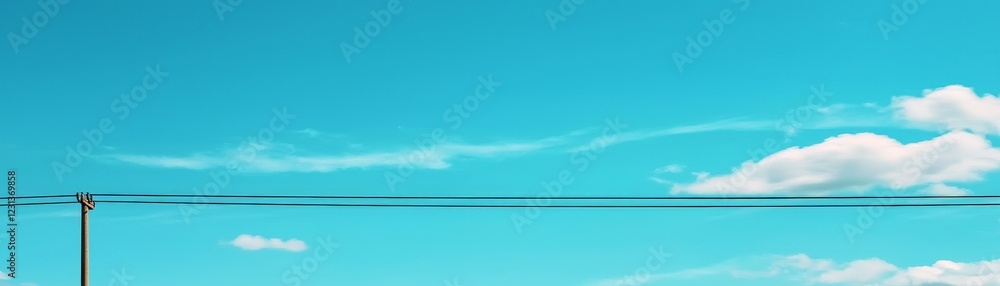Building Mental Resilience and Energy, Clear blue sky with a few clouds and power lines in the foreground. Building Mental Resilience and Energy, Clear blue sky with a few clouds and power lines in the foreground.