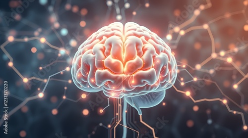 3d rendered illustration of human brain
