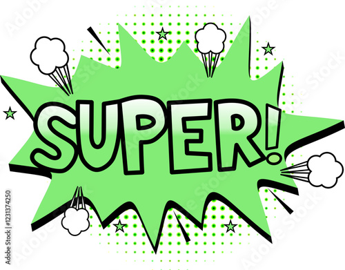 Comic Explosion Speech Bubble