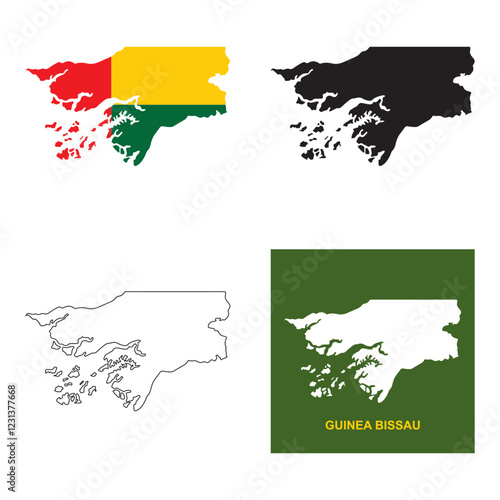 guinea bissau map design