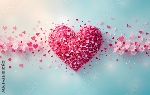 background with hearts