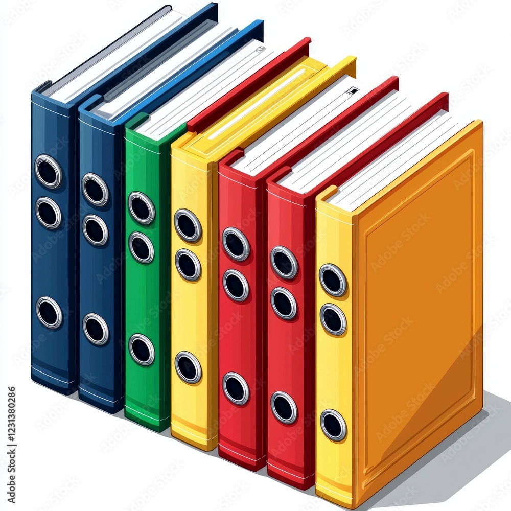 A vibrant collection of colorful binders and books, perfect for organizing your study materials or creative projects. Ideal for students and professionals alike! A vibrant collection of colorful binders and books, perfect for organizing your study materials or creative projects. Ideal for students and professionals alike!