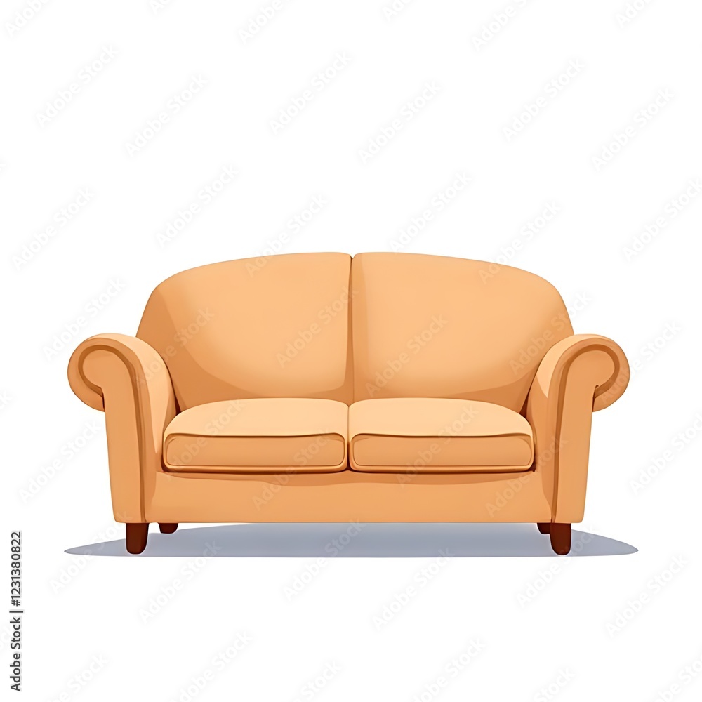 Fototapeta premium leather armchair isolated on white