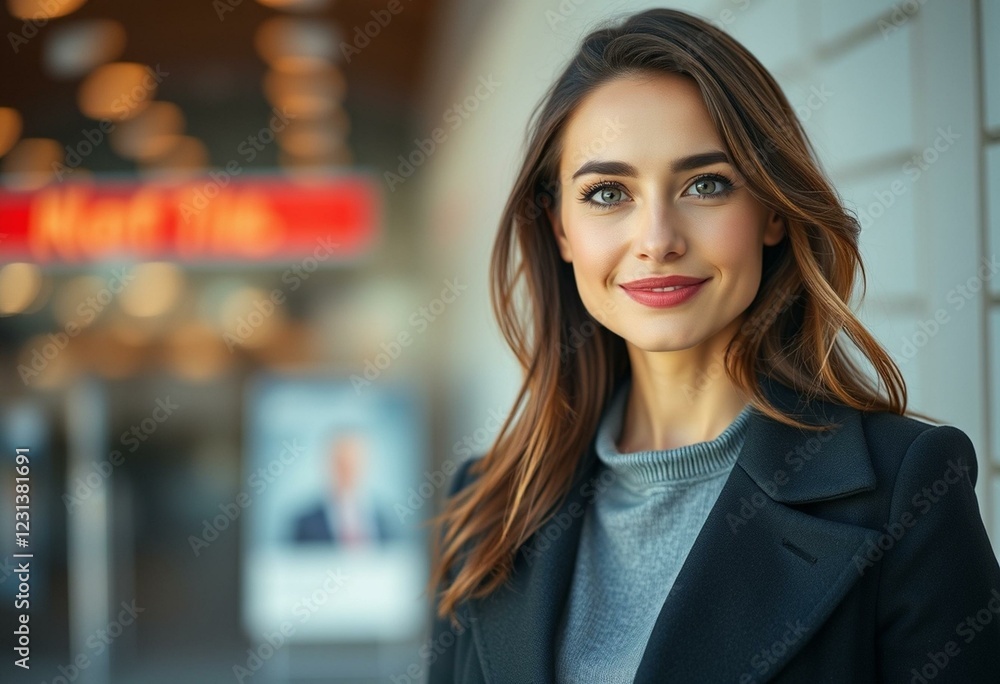 Photorealistic portrait of a stylish woman with natural light Photorealistic portrait of a stylish woman with natural light