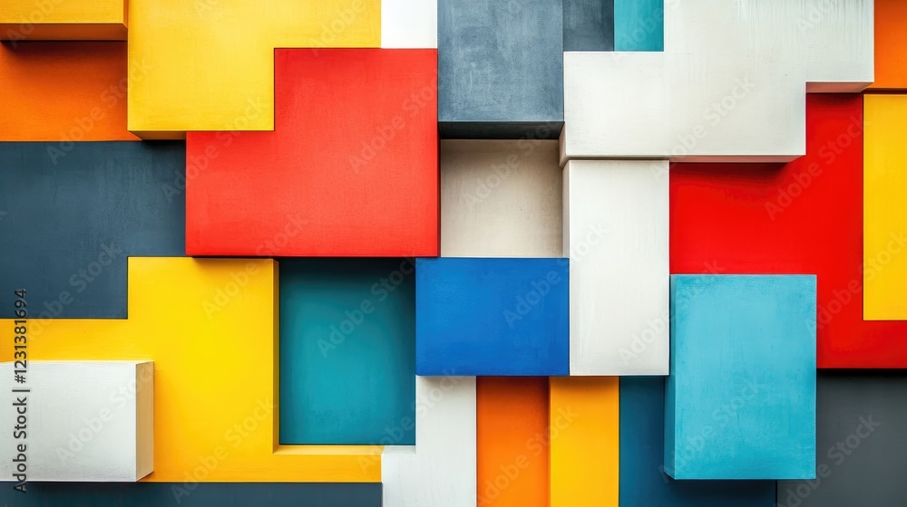 A bold and dynamic arrangement of abstract boxes, creating a unique and modern visual composition ideal for design, technology, or artistic themes A bold and dynamic arrangement of abstract boxes, creating a unique and modern visual composition ideal for design, technology, or artistic themes