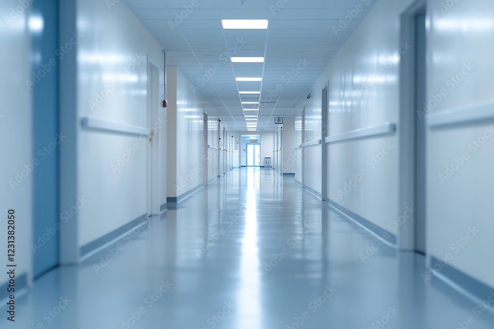 Obraz premium Interior of a corridor in a hospital