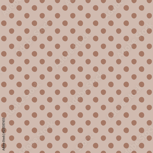 Background with monochrome dotted texture. Polka dot seamless pattern mocha mousse color