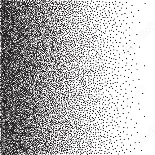 Noise background template. Grainy dotted pattern. Stipple dots random effect