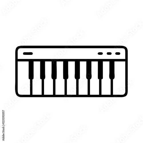 piano keyboard icon design