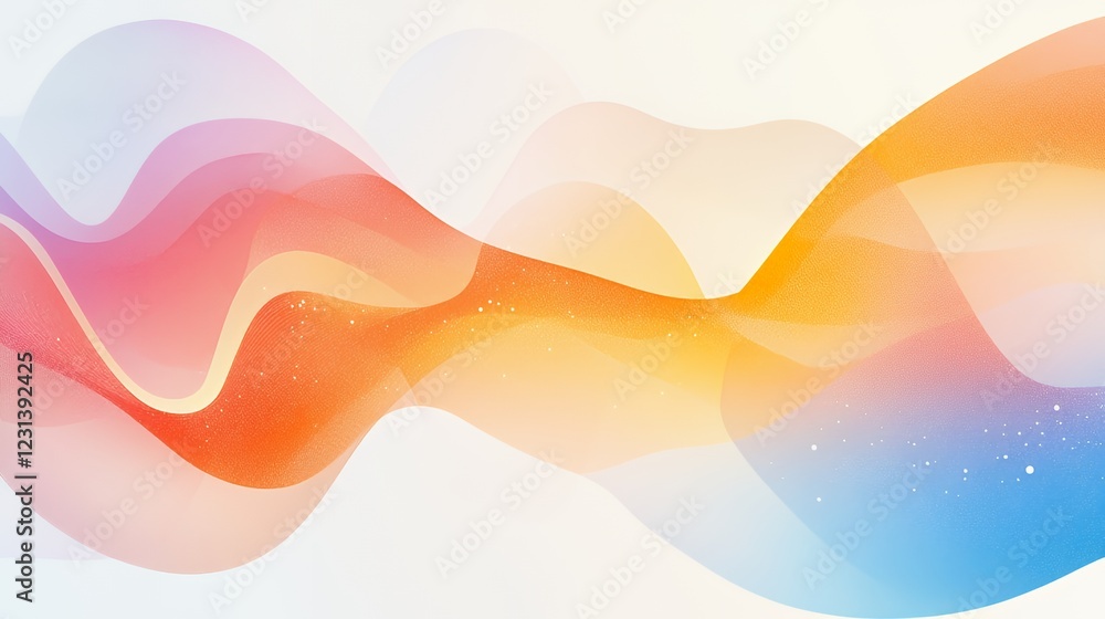 Fototapeta premium Abstract Colorful Waves Flowing Design