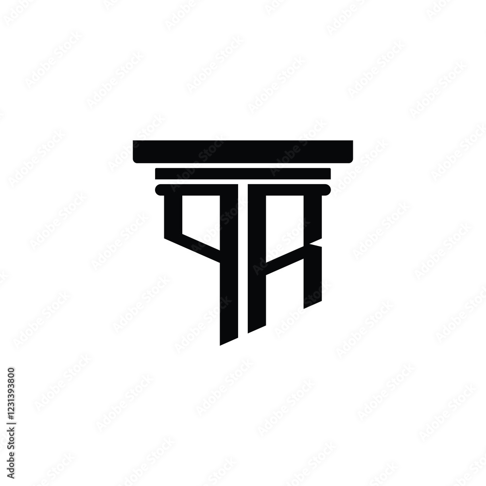 QR monogram logo design letter text name symbol monochrome logotype alphabet character simple logo QR monogram logo design letter text name symbol monochrome logotype alphabet character simple logo