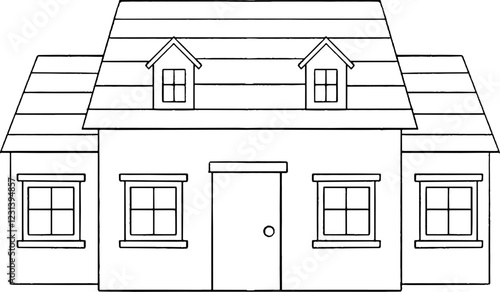 House Monoline Illustration