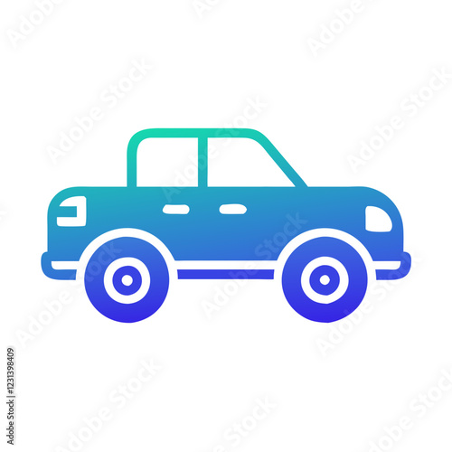 pickup truck icon design